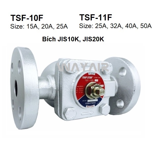 Bẫy hơi phao nối bích Yoshitake TSF-10F và TSF-11F0