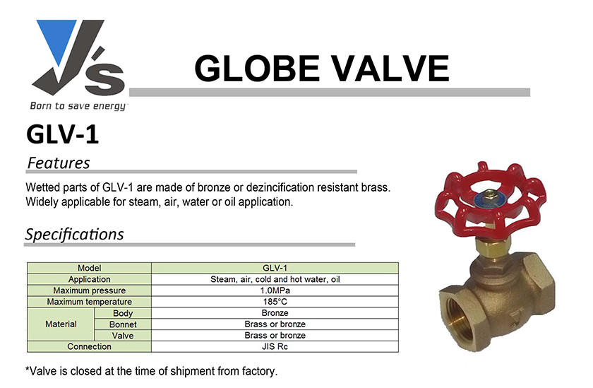 Globe valve thread end Yoshitake GLV-1