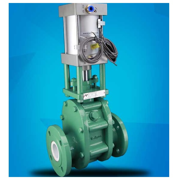 Pneumatic Actuator Ceramic Twin Disc Gate Valve0