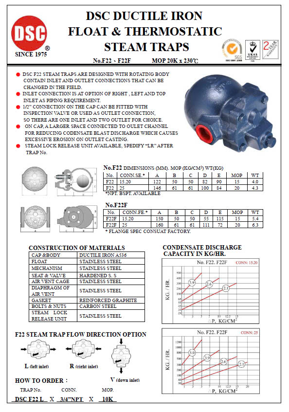 DSC F22 F22 Steam Trap